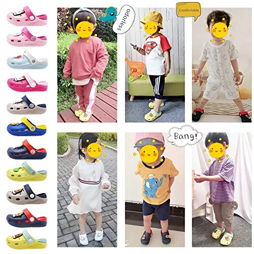 Toddler Little Kids Unicorn Sandals Non-Slip Slide Summer Slippers (Pink)