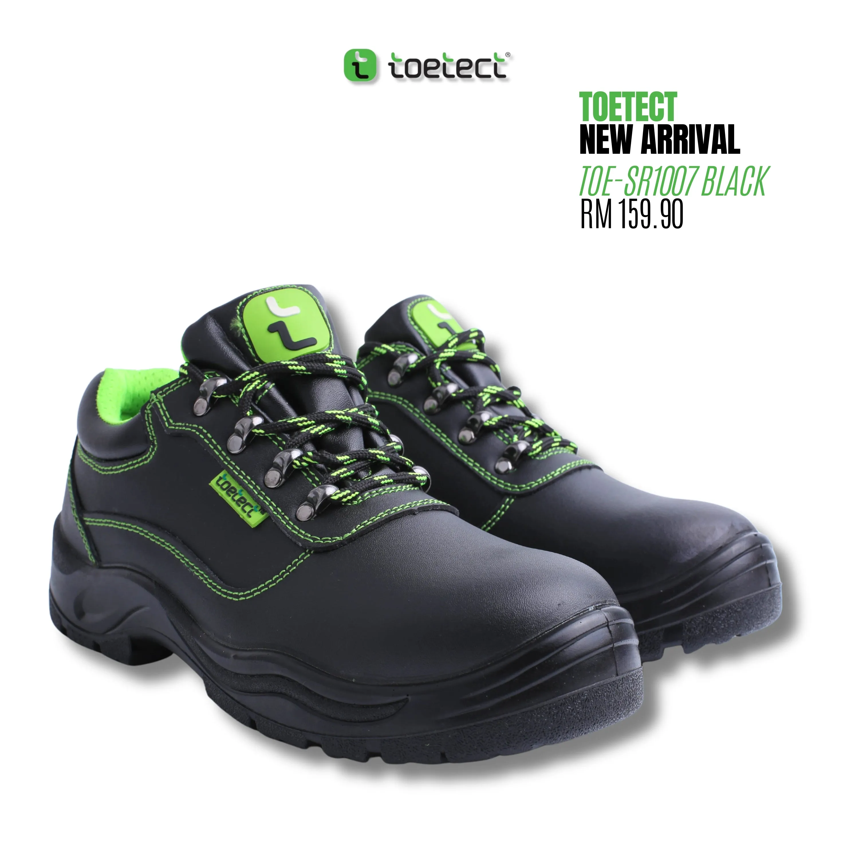 TOETECT | TOE-SR1007 Men Low Cut Lace-up Safety Shoes