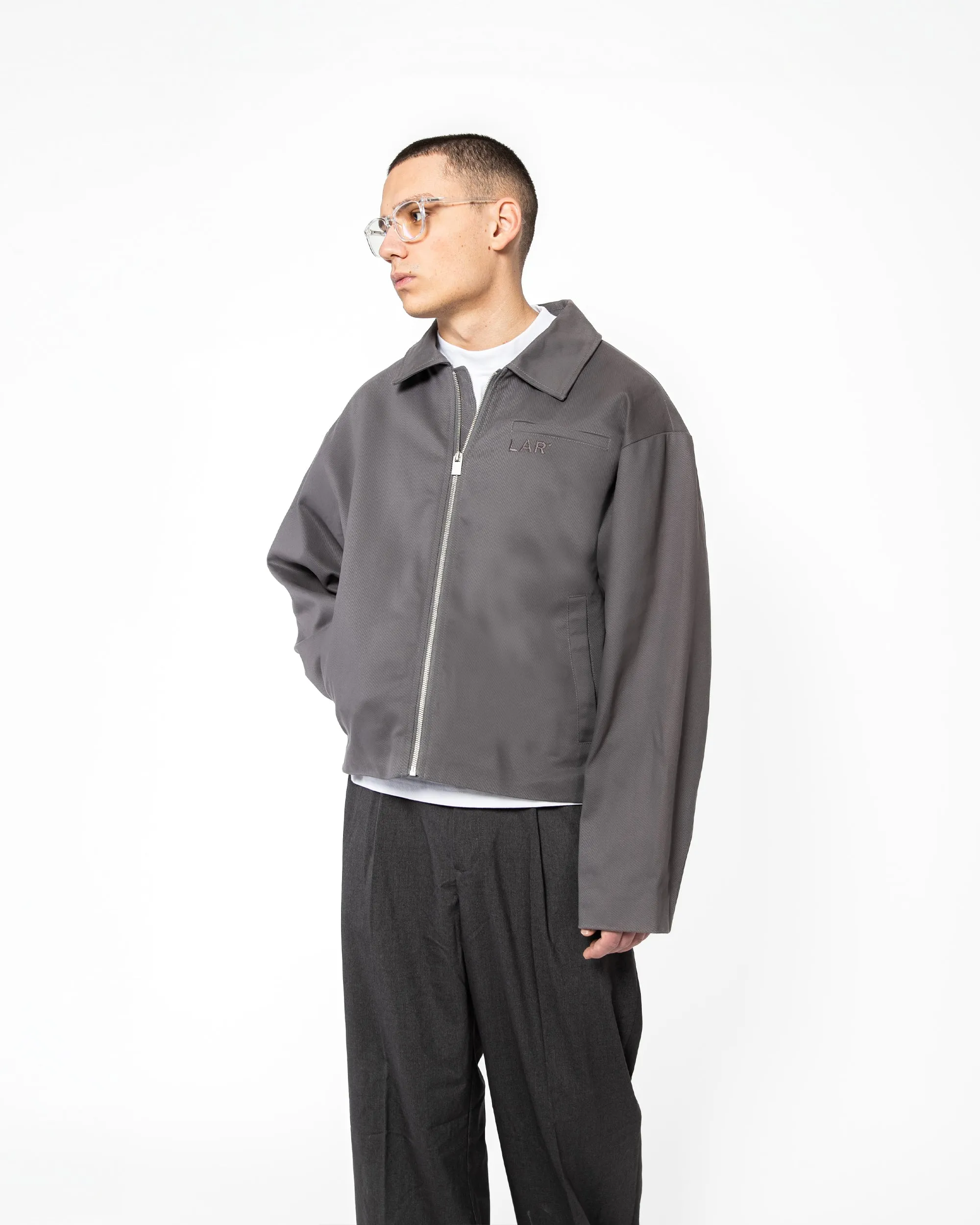 Twill Workwear Jacket Ash Grey