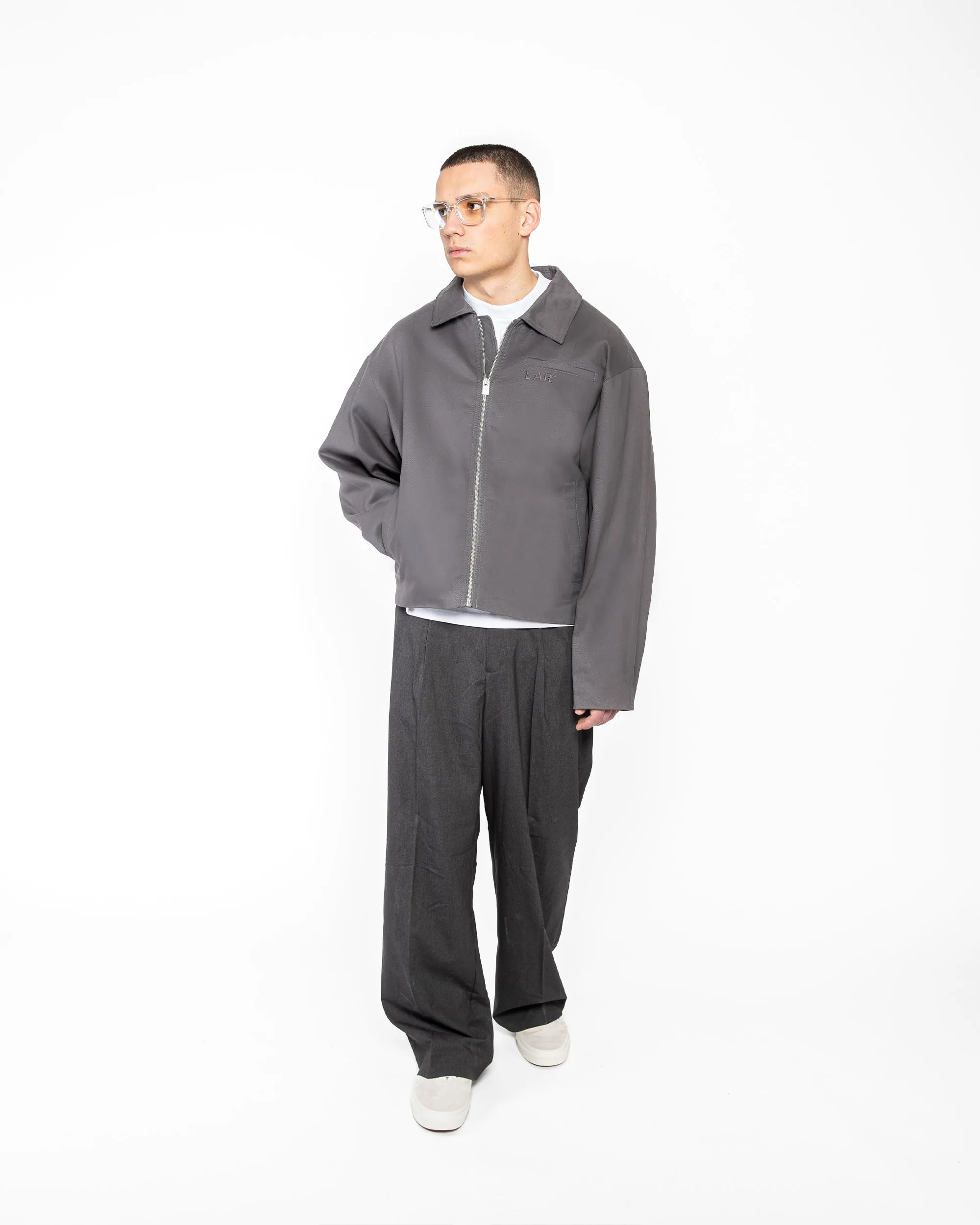 Twill Workwear Jacket Ash Grey