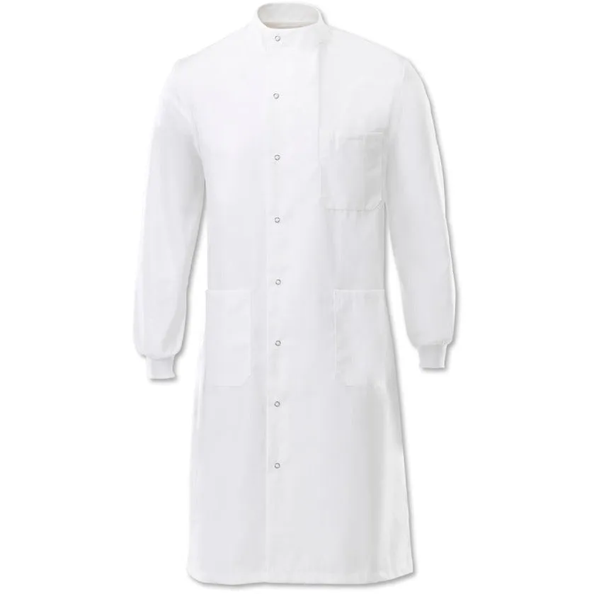 Unisex "Howie" Asymmetrical Stud Front Laboratory Lab Coat