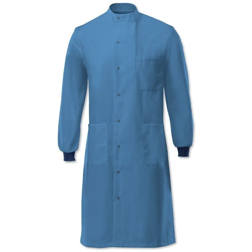 Unisex "Howie" Asymmetrical Stud Front Laboratory Lab Coat
