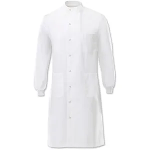 Unisex "Howie" Asymmetrical Stud Front Laboratory Lab Coat