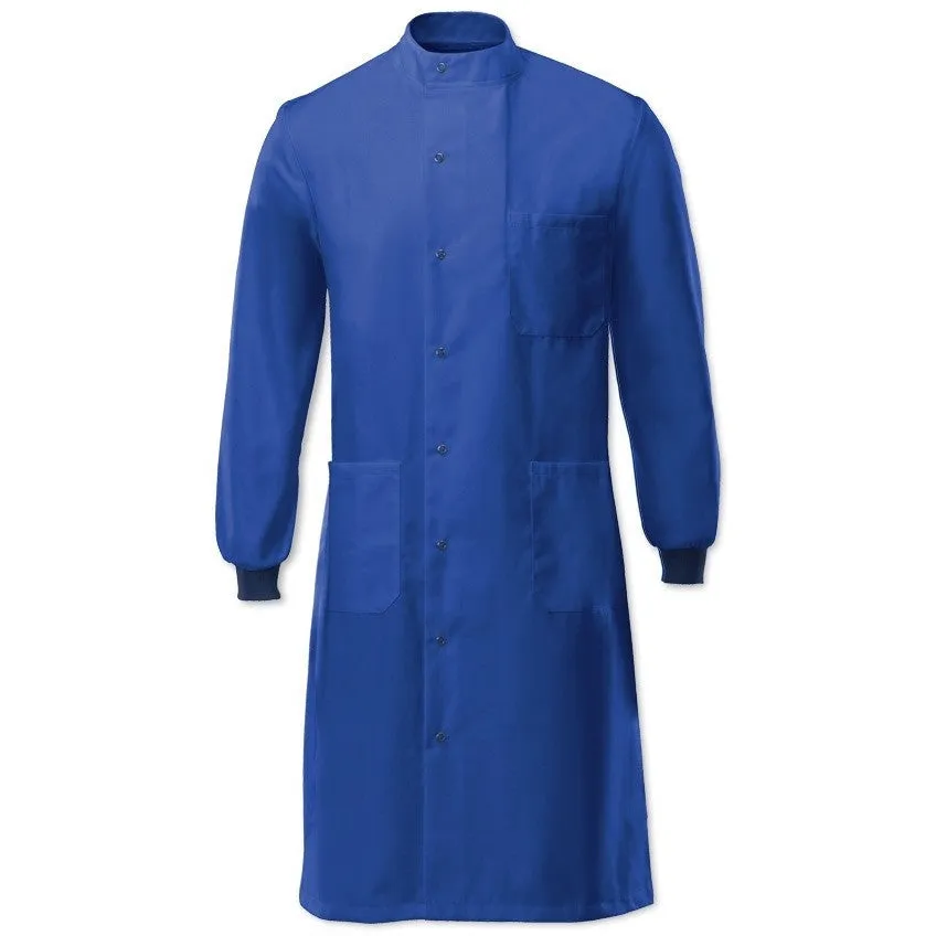 Unisex "Howie" Asymmetrical Stud Front Laboratory Lab Coat
