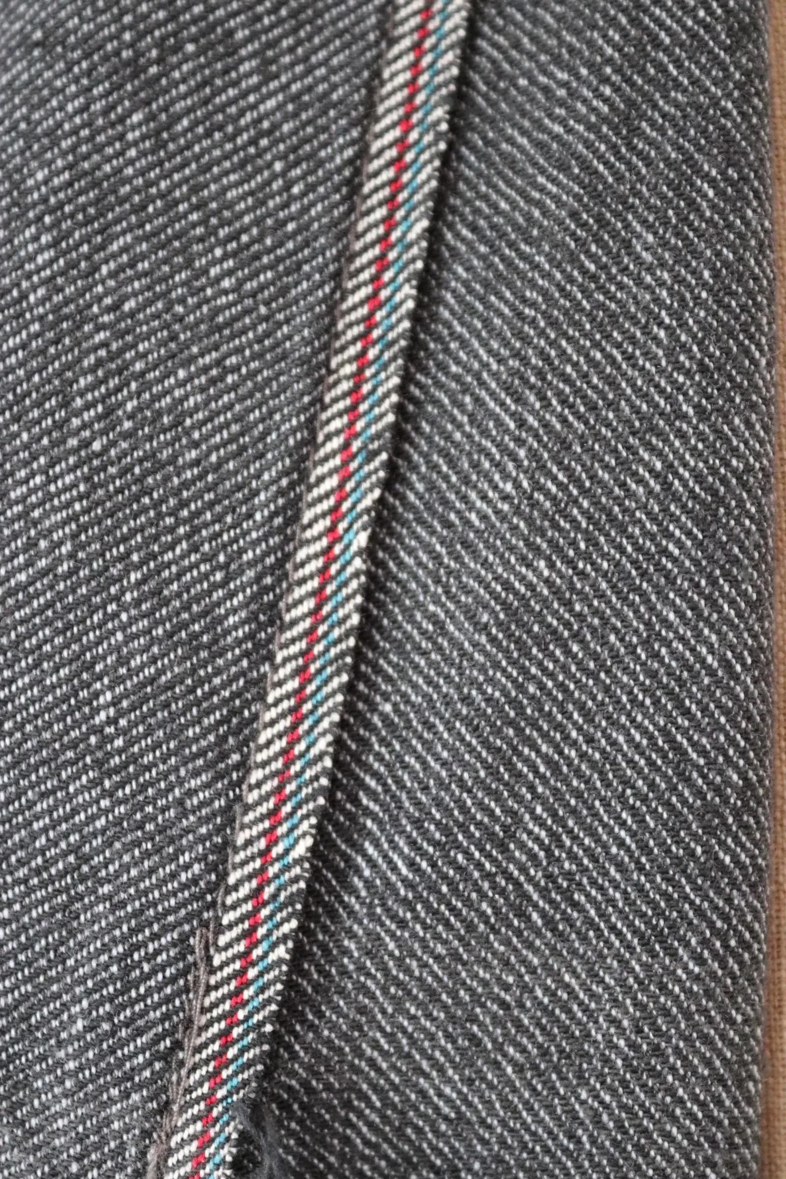 Vintage French workwear jacket - 1950s 60s salt pepper grey overalls - selvedge cotton - long factory coat - 44” chest