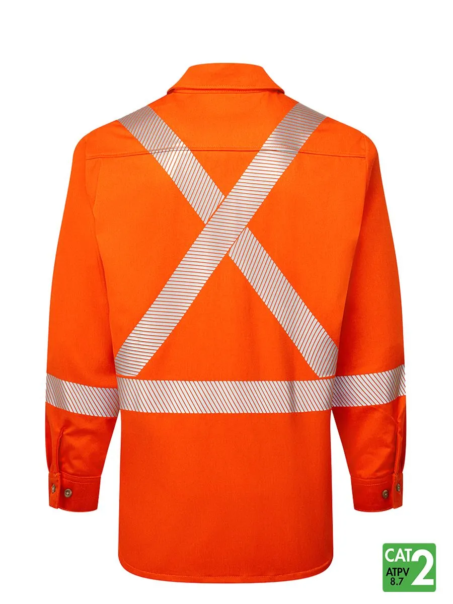 Westex UltraSoft® 7 oz Deluxe Segmented Striped Work Shirt by IFR Workwear – Style 652
