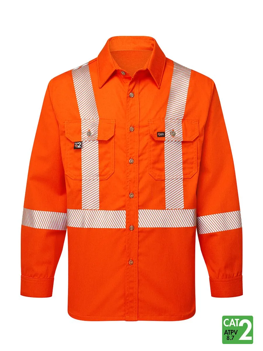 Westex UltraSoft® 7 oz Deluxe Segmented Striped Work Shirt by IFR Workwear – Style 652