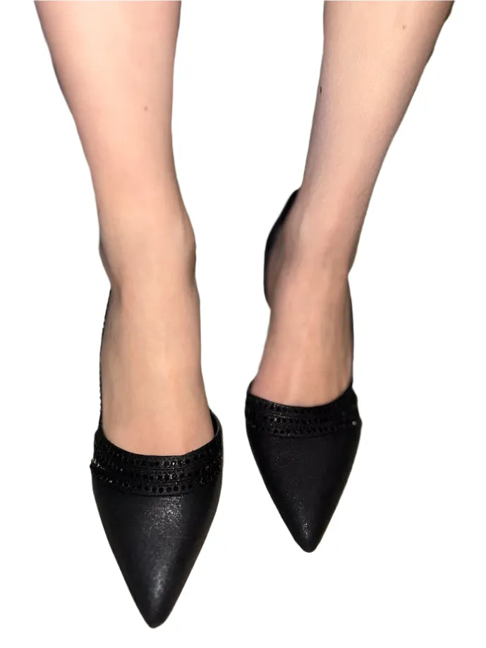 WOMENS POINTED TOE RHINESTONE PUMP. ENHANCE-S