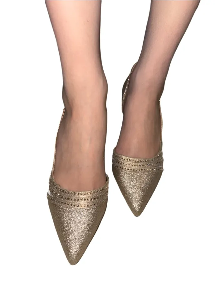 WOMENS POINTED TOE RHINESTONE PUMP. ENHANCE-S