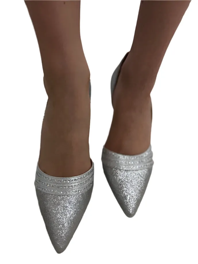 WOMENS POINTED TOE RHINESTONE PUMP. ENHANCE-S