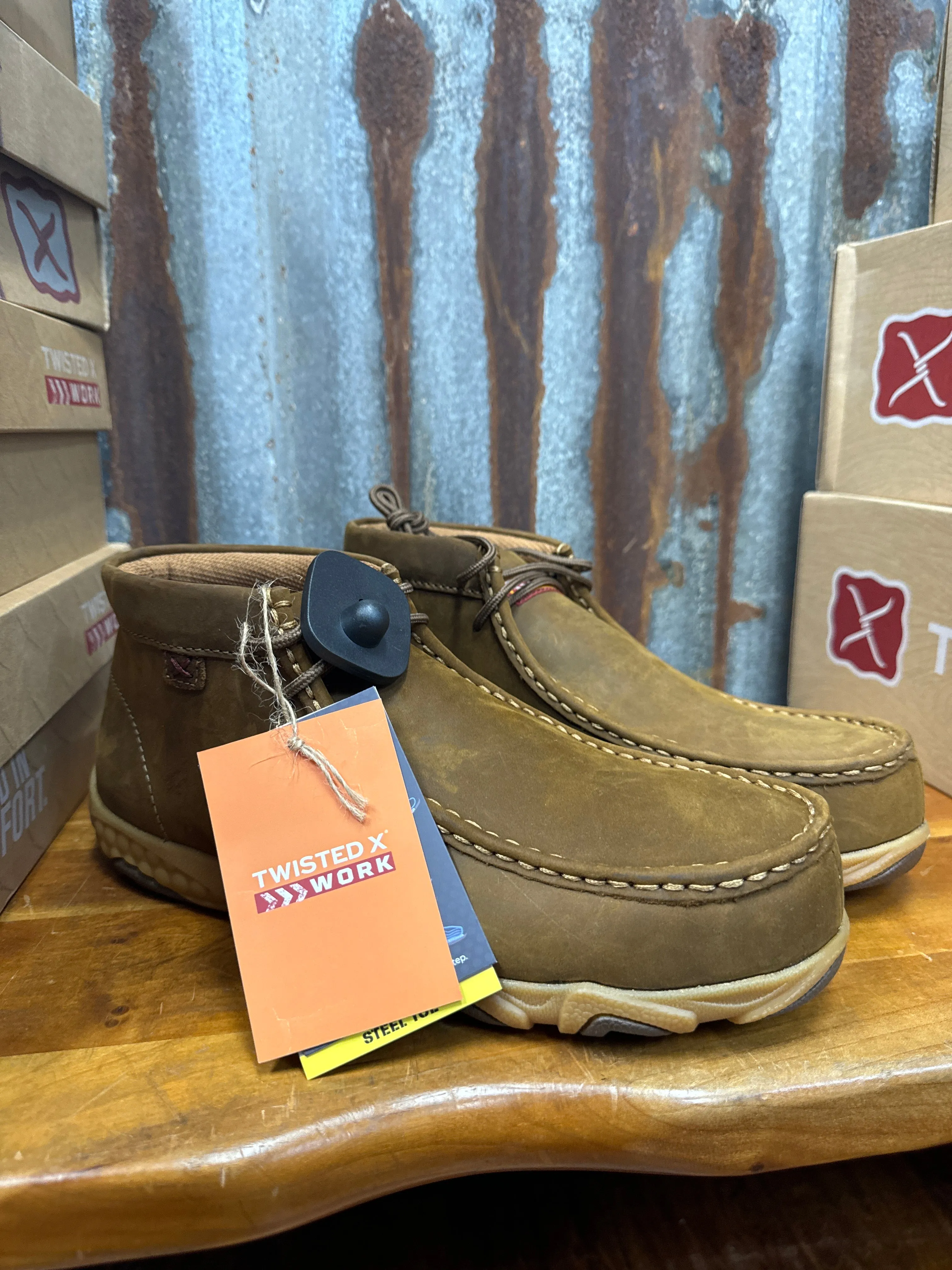 Women’s Work Chukka Driving Moc Steel Toe Pecan