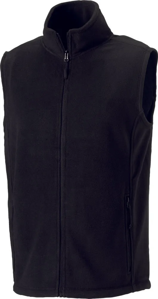 WORKWEAR SAMPLE SALE 2024 - 872M Russell Unisex Fit Fleece Gilet *discontinued range* - Black - Size XL