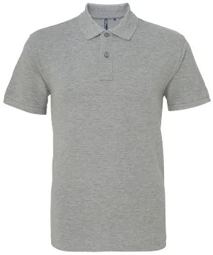 WORKWEAR SAMPLE SALE 2024 - AQ010 Asquith   Fox Unisex Polo - Heather Grey - Size XXL