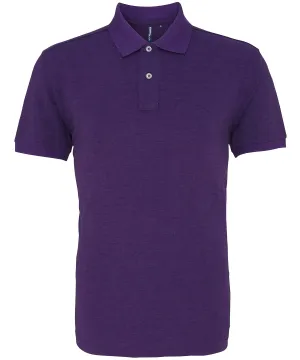 WORKWEAR SAMPLE SALE 2024 - AQ010 Asquith   Fox Unisex Polo - Heather Purple - Size Extra Large