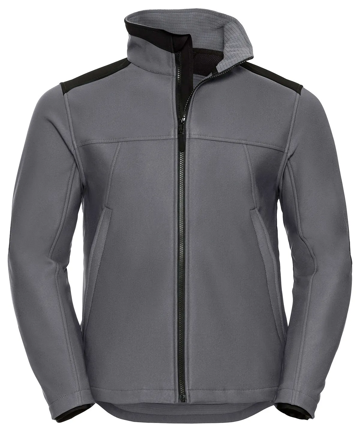 WORKWEAR SAMPLE SALE 2024 - J018M Russell Unisex Softshell Jacket *discontinued range* - Convoy Grey - Size Small