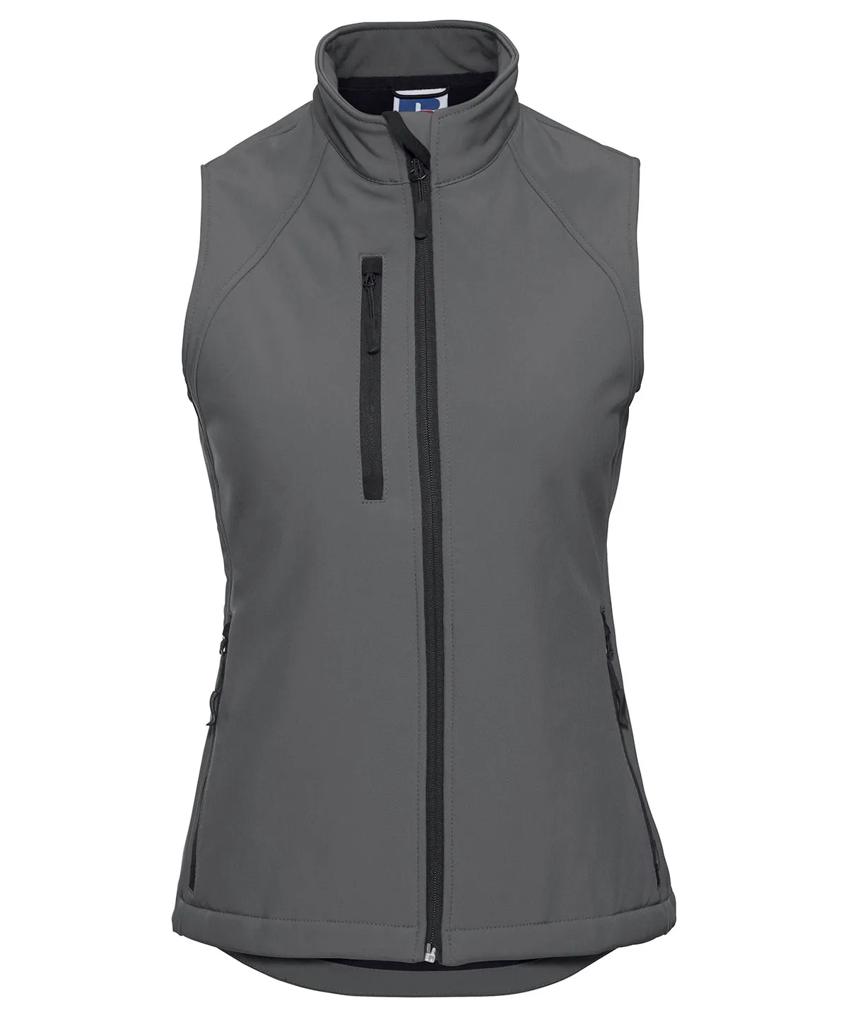 WORKWEAR SAMPLE SALE 2024 - J141F Russell Ladies Fit Softshell Gilet - Grey - Size Medium