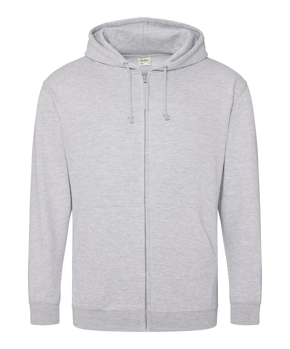 WORKWEAR SAMPLE SALE 2024 - JH055 Awdis Full Zip Unisex Hoodie - Heather Grey - Size XXL