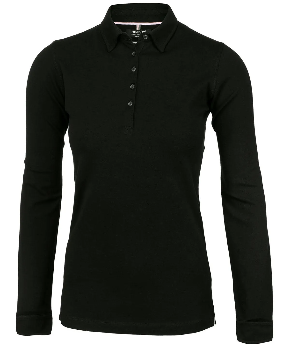 WORKWEAR SAMPLE SALE 2024 - NB71F Nimbus Long Sleeve Ladies Fit Polo - Black - Size S