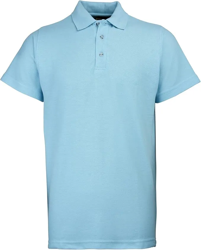 WORKWEAR SAMPLE SALE 2024 - RTY001 workwear unisex polo *discontinued range* - Sky Blue - Size Medium