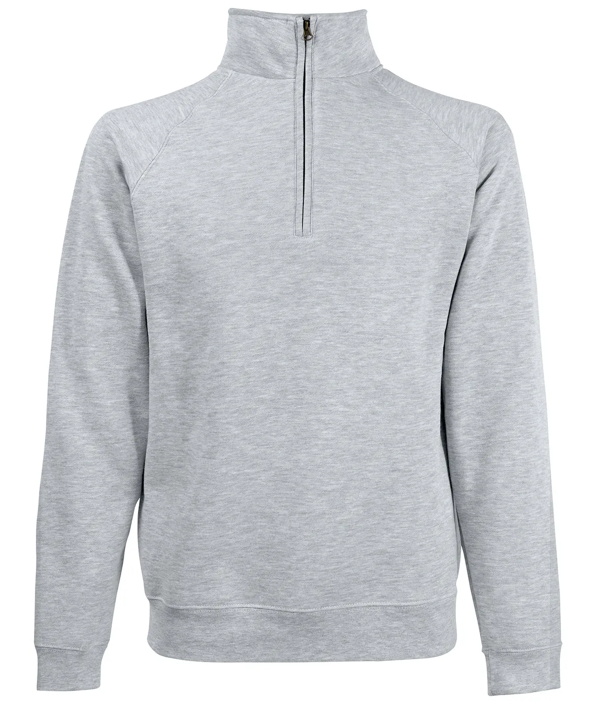 WORKWEAR SAMPLE SALE 2024 - SS830 Fruit Of The Loom Unisex Half Zip - Heather Grey - Size Medium