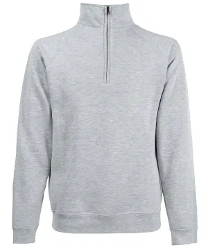WORKWEAR SAMPLE SALE 2024 - SS830 Fruit Of The Loom Unisex Half Zip - Heather Grey - Size Medium