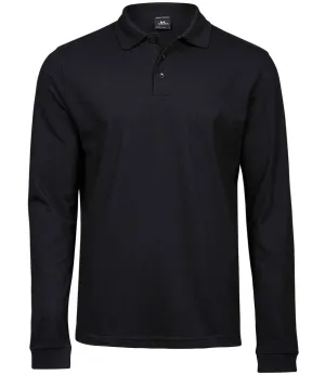 WORKWEAR SAMPLE SALE 2024 - T1406 Tee Jays Long sleeve Unisex polo - Black - Size Medium