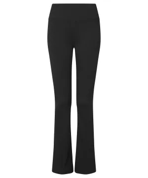 WORKWEAR SAMPLE SALE 2024 -  TR537 Tri Dri Ladies flared leggings - Black- Size Small