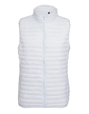 WORKWEAR SAMPLE SALE 2024 -  TS019 Unisex Fit Padded Gilet - White - Size XL