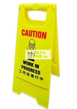 Yellow Plastic A Stand 5