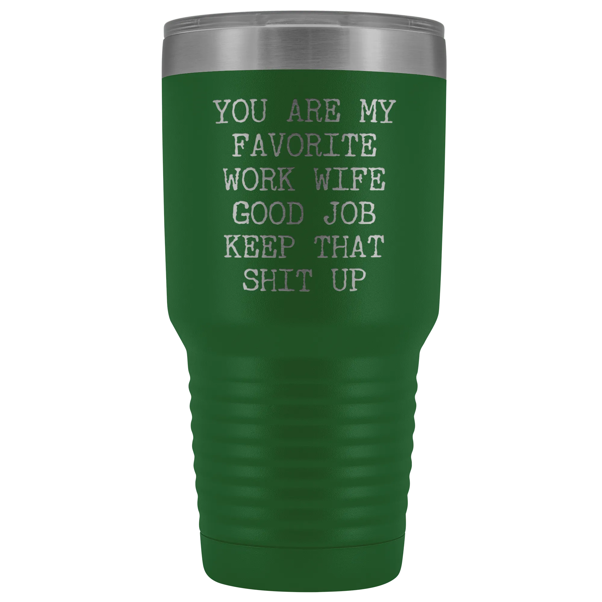 You are My Favorite Work Wife Mug Funny Coworker Gift for Colleague Office Tumbler Insulated Hot Cold Travel Coffee Cup 30oz BPA Free