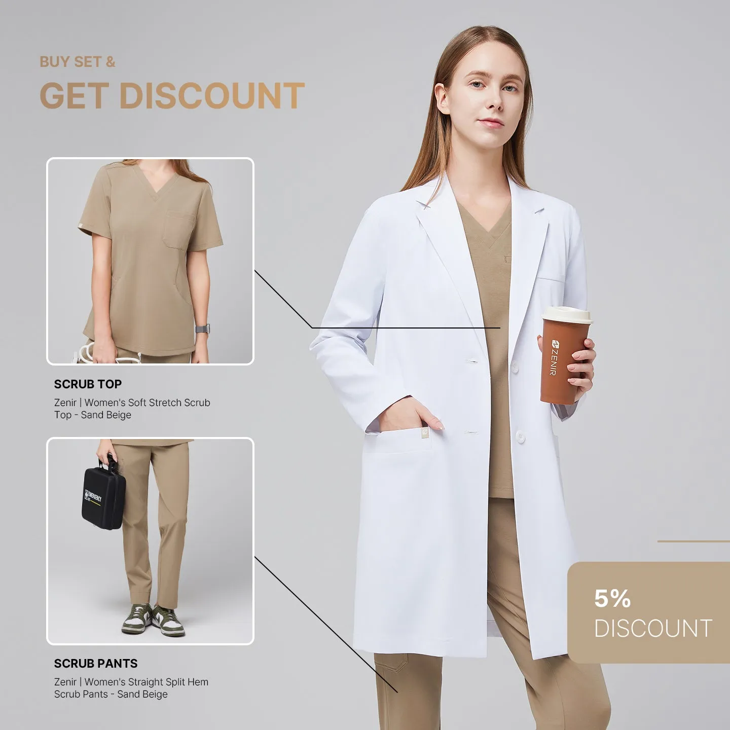 Zenir | The Essentials Package - Sand Beige